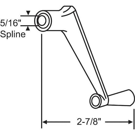 Strybuc No. 5 CRANK HANDLE-LT BRONZE 37-103